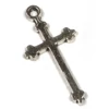 Charm kovová ozdoba, 4 ks - kríž