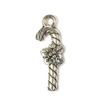 Charm kovová ozdoba, 4 ks - lízanka, 3D