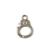 Charm kovová ozdoba, 4 ks - svorka, 3D