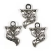 Charm kovová ozdoba, 3 ks - líška, 3D