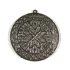 Charm kovová ozdoba, 1 ks - okrúhla, prepichovaná, ozdobná