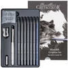 Obraz 4/5 - Grafitová sada na kreslenie Cretacolor Monolith Graphite Set, 11 ks- ov, v kovovej krabičke