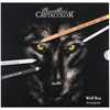 Obraz 1/5 - Čiernobiela sada na kreslenie Cretacolor Wolf Box, 25 kusov, v kovovej krabičke