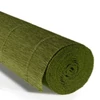 Krepový papier na kvety, 180 g, 50x250 cm - 622 olivovo zelený