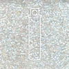 Miyuki Delica japonské sklenené korálky 11/0 - White Opal AB