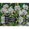 Obraz 1/18 - Diamantové mozaikové puzzle, na napnutom plátne, 40x50 cm - Pokoj pri orchideách