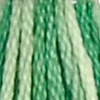 Vyšívacia niť, DMC Mouliné (rozdelená, 6 vlákien), 8 m - 491-125, Variegated - Seafoam Green