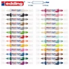 Obojstranný akrylový popisovač edding 5400 3D Double liner - 923, rich silver
