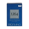Čierny skicár Fabriano 1264, 200 g - A4, špirálový na vrchu