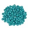 Drevené koráliky, 4 mm, 150 ks - 54, tyrkysové