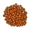 Drevené koráliky, 4 mm, 150 ks - 76, svetlohnedé
