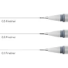 Extra tenký popisovač Fineliner, cool grey - 0,1 mm