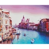 Obraz 1/18 - Diamantové mozaikové puzzle, na napnutom plátne, 40x50 cm - Západ slnka v Benátkach