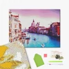 Obraz 12/18 - Diamantové mozaikové puzzle, na napnutom plátne, 40x50 cm - Západ slnka v Benátkach