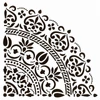 Obraz 1/3 - Šablóna, Cadence, 25x25 cm - mandala, štvrť