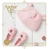 Pletacia sada, Anchor Baby Pure Cotton - Čiapka a topánky, ružová