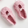 Pletacia sada, Anchor Baby Pure Cotton - Čiapka a topánky, ružová