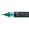 Štetcový popisovač Pentel Dual Metallic Brush Pen, XGFH-DDX, zeleno-metalický modrý