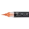 Štetcový popisovač Pentel Dual Metallic Brush Pen, XGFH-DFX, oranžovo-metalický žltý