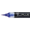 Štetcový popisovač Pentel Dual Metallic Brush Pen, XGFH-DVX, fialovo-metalický modrý