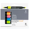 Sada obojstranných alkoholových popisovačov ProMarker Brush- 6 ks, mid tones