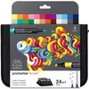 Sada obojstranných alkoholových popisovačov Promarker Brush - 24 ks, student designer set