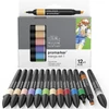 Sada obojstranných alkoholových popisovačov ProMarker - 12+1 ks, Manga Set 1