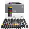 Sada obojstranných alkoholových popisovačov ProMarker - 12+1 ks, Set 1