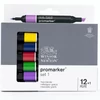 Sada obojstranných alkoholových popisovačov ProMarker - 12+1 ks, Set 1