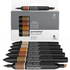 Sada alkoholových popisovačov ProMarker - 6 ks, skin tones set 2