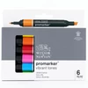 Sada obojstranných alkoholových popisovačov ProMarker - 6 ks, vibrant tones