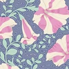 Patchworková tkanina - Tilda Gardenlife - Striped Petunia Blue 100316