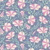 Patchworková tkanina - Tilda Gardenlife - Striped Petunia Blue 100316