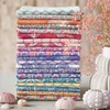 Obraz 4/7 - Patchworková tkanina - Tilda Cotton Beach - Scallop shell teal 100336