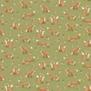 Patchworková tkanina - Makower - Hello Autumn Fox Green 098/G