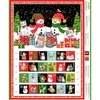 Obraz 2/4 - Patchworková tkanina - Makower - Christmas Santa Paws Cats advent 2477-1 Panel, 60cm