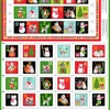 Obraz 4/4 - Patchworková tkanina - Makower - Christmas Santa Paws Cats advent 2477-1 Panel, 60cm