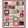 Obraz 2/4 - Patchworková tkanina - Makower - Christmas 23 Advent Cosy  2574-1 Panel, 60cm
