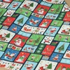 Patchworková tkanina - Makower - Christmas 23 Santa Blocks  2583-1 Panel, 30cm