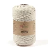 Macramé priadza, ReTwisst Macrame String, 3 mm, 250 g - 07, špinavo biela