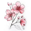 Sada na kreslenie Sakura Creative kit - Cherry Blossom