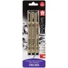 Sada technických pier a štetcov Sakura Pigma Micron - 3 ks
