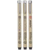 Sada technických pier a štetcov Sakura Pigma Micron - 3 ks