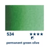 Akvarelová farba v tube Schmincke Horadam, 15 ml - 534, permanent green olive