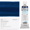 Vegánska olejová farba na vodnej báze Schmincke Norma Blue, 35 ml - 420, phthalo blue