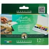 Sada akvarelových farieb Sennelier la petite Aquarelle - 12x1/2 panvičiek + štetec s nádržkou na vodu, Hands-free
