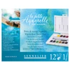 Sada akvarelových farieb Sennelier la petite Aquarelle, 12x1/2 panvičiek + štetec