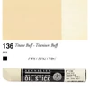 Olejová farba v tvare tyčinky Sennelier Oil Stick, 38 ml - 136, titanium buff