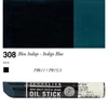 Olejová farba v tvare tyčinky Sennelier Oil Stick, 38 ml - 308, indigo blue