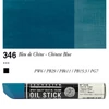 Olejová farba v tvare tyčinky Sennelier Oil Stick, 38 ml - 346, chinese blue